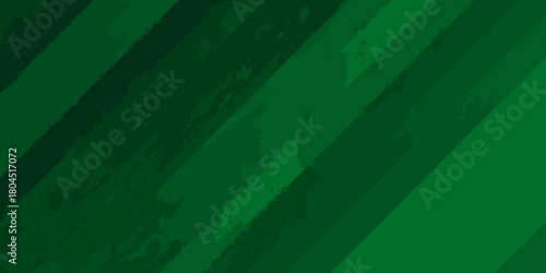 Abstract dark green background with diagonal brush strokes and textured grunge effect