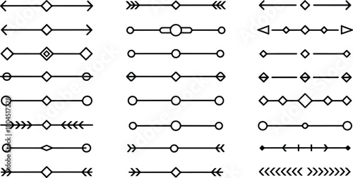 Divider collection creative geometric design vector