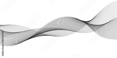Abstract and flowing gray lines, creating a sense of movement and elegance