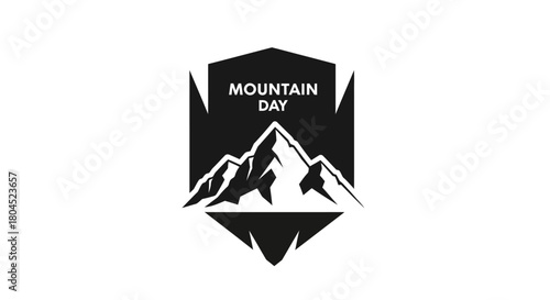 Mountain Day Logo Design Concept Vector Graphic for Outdoor Adventure