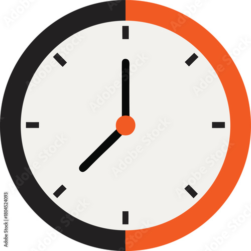 Segmented clock icon illustrating time management or progress