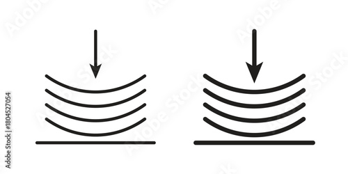 Compress icon symbol. Illustration for web and mobile app. Line and solid style