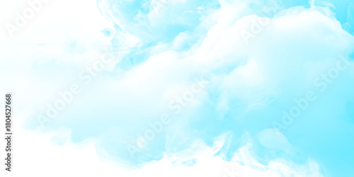 natural cloudy shiny blue sky with various blurry and fogy clouds. White cloud on blue sky arranging in a beautiful natural looks as morning view of winter season sky.