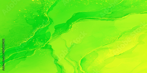 abstract soft and light watercolor green acrylic painted luxury and stained marble texture background.