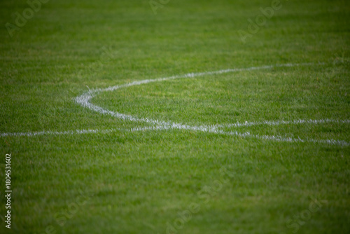 centre circle of soccer pitch
