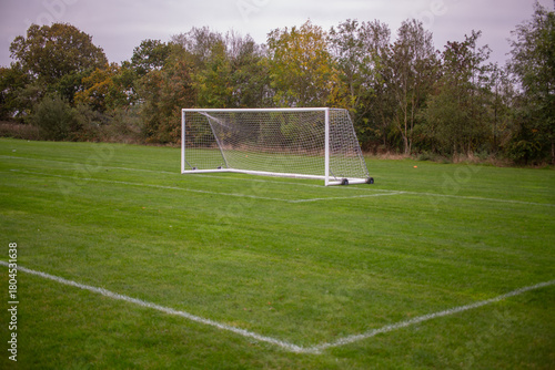 soccer field and goal