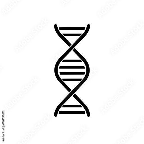 Dna helix structure genetic code molecule biology science double helix strand gene medical research icon vector