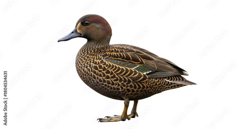 Fototapeta premium Mallard Duck Standing Side View Wildlife.
