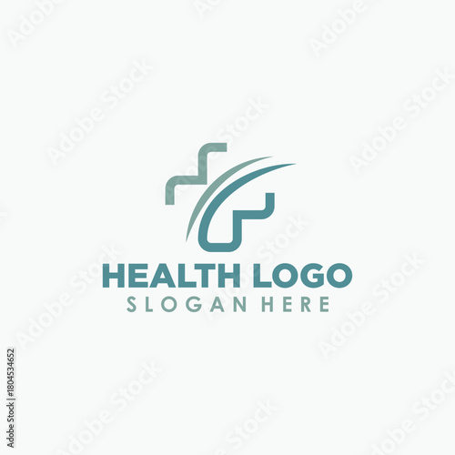 health elegant logo deign template, medical icon logo concept