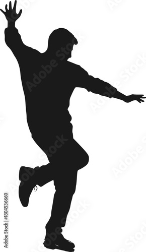 Design of dancing man draw