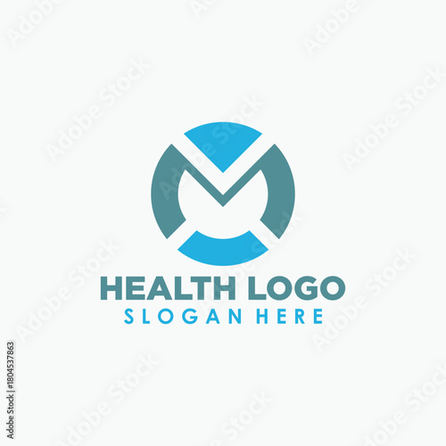 digital health icon design vector, medicine logo concept