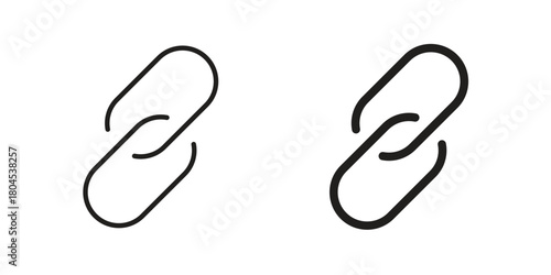 Link icon symbol. Illustration for web and mobile app. Line and solid style