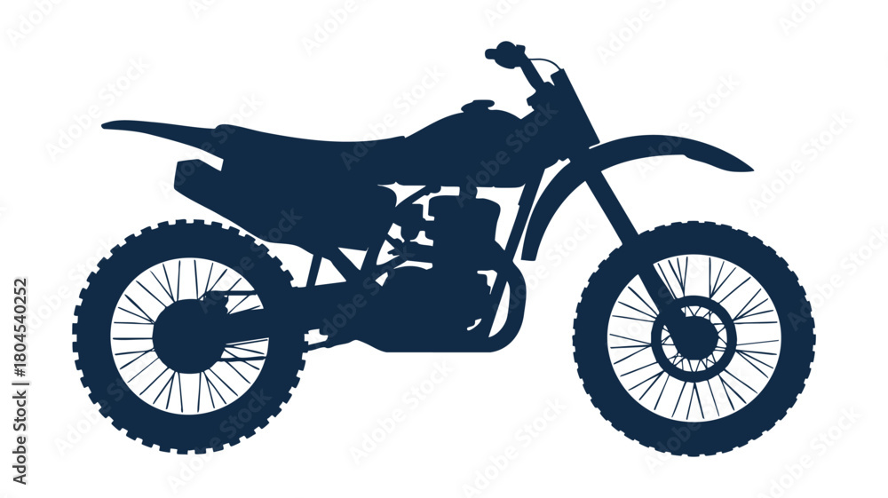 Fototapeta premium Motocross bike silhouette vector