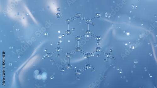Fototapeta Naklejka Na Ścianę i Meble -  diethatyl molecular structure, 3d model molecule, herbicide structural chemical formula view from a microscope