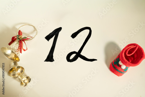 Photography 12月のクリスマスイメージの背景素材