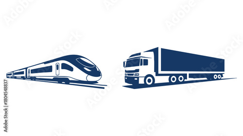 Train and truck transportation