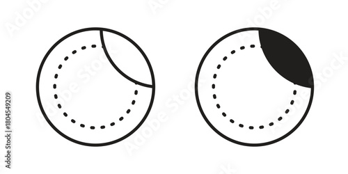 Sticker icon symbol. Illustration for web and mobile app. Line and solid style