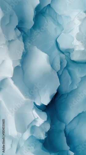 Frozen Majesty: An abstract view of frozen landscapes, with intricate texture and glacial formation, and evoking the power of nature's artistry.