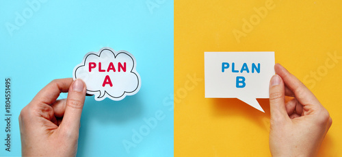 Plan A and Plan B â€” Strategy Choice, Flexibility, Business Planning Concept