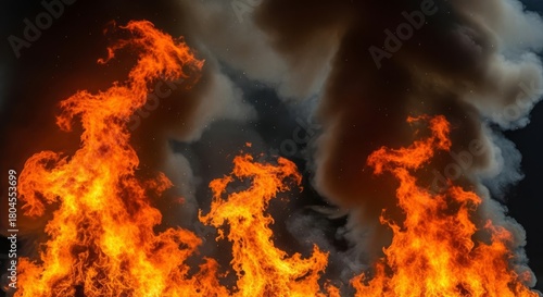 Blazing Fire and Thick Smoke