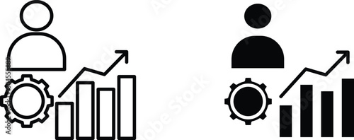 personal development  icon vector graphic illustration  with white background flat hand made icon fill icon .