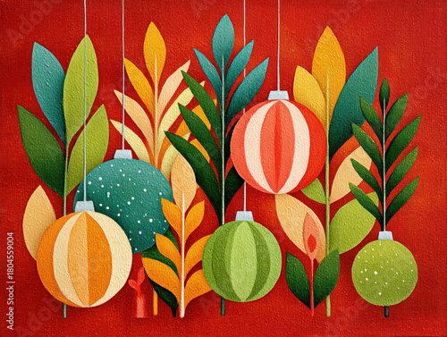 a vibrant Christmas poster