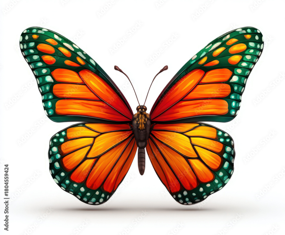 Fototapeta premium Butterfly isolated on white