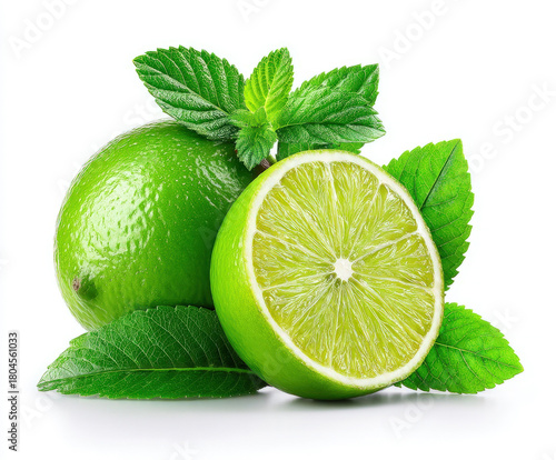Lime isolated on white back...