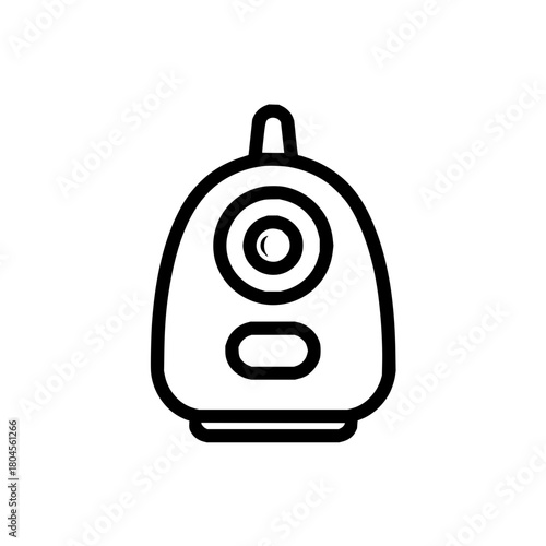 Baby monitor icon vector illustration for baby care product and technology related design and web use