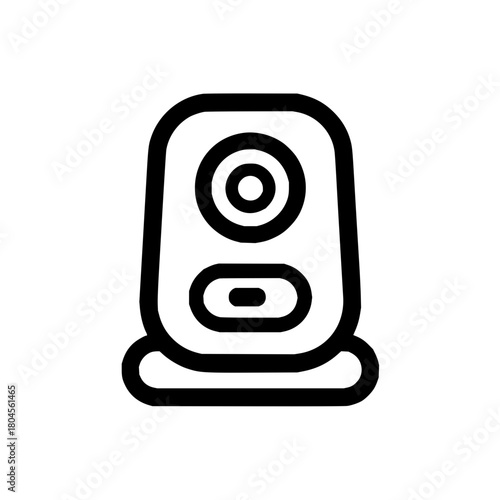 Webcam icon for video conferencing and streaming with a simple design for modern communication needs