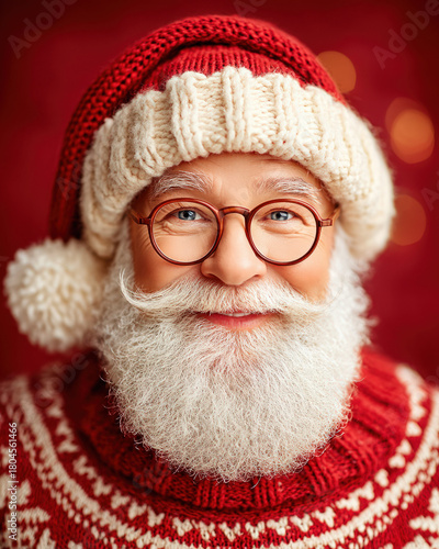 Old santa claus face