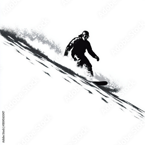 Beautiful Sledder silhouett...