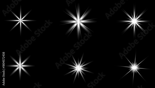 A cheerful decorative pattern of large, simple cartoon stars, offering a fun, playful starry texture ideal for fantasy visuals and versatile creative projects in high-quality vector (EPS).