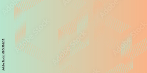Gradient pink red patterned desktop wallpaper. Abstract vector illustration of modern lines background. Hexagon lines on yellow background. presentation design for corporate business and institution .