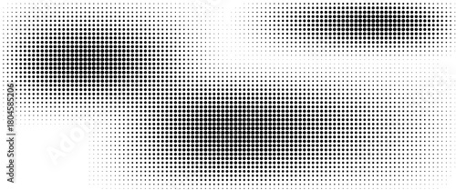 Dotted halftone gradient texture. Fading polka dot background. Repeated dots gradation pattern background. Black vanishing comic pop art overlay backdrop.