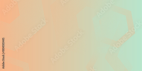 Gradient pink red patterned desktop wallpaper. Abstract vector illustration of modern lines background. Hexagon lines on yellow background. presentation design for corporate business and institution .