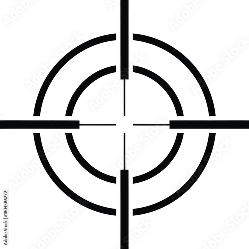 Find your target crosshair vector illustration aim focus symbol design eps silhouette