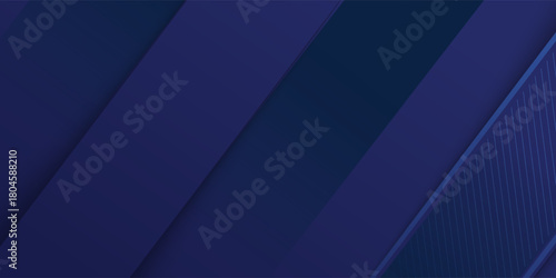 Bright navy blue dynamic abstract vector background with diagonal lines. Trendy classic color of 2020. 3d cover of business presentation banner for sale event night party. Fast moving soft shadow dots