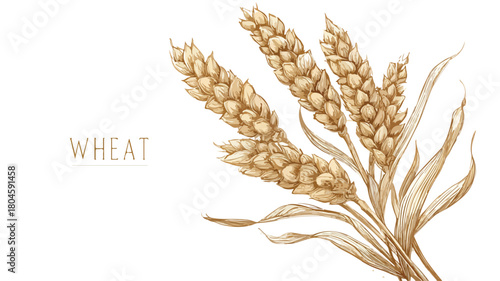 Vibrant Wheat Plant Close-up in High Definition