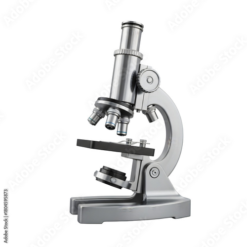 microscope isolated on white background