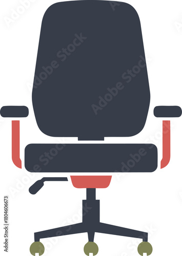 Modern ergonomic office chair with wheels and adjustable features