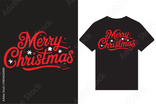 Merry Christmas T Shirt Design, Merry Christmmas Star T Shirt Design, Christmas Creative T Shirt Design Vector For Print, Santa Claus T Shirt Design.