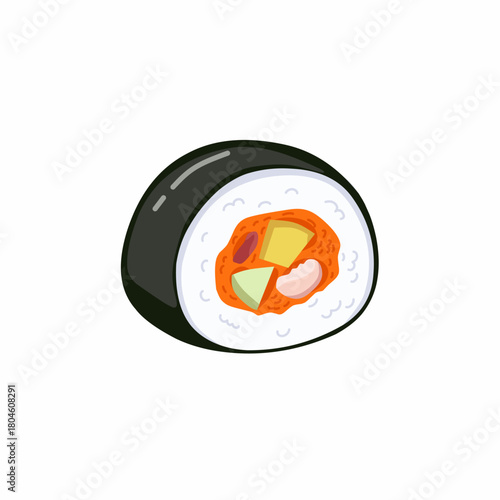 Futomaki sushi illustration
