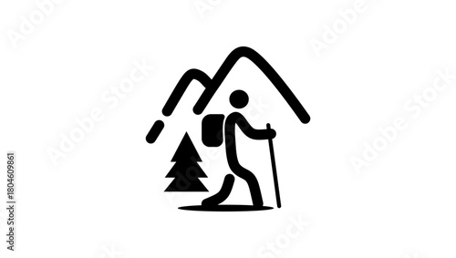 Traveler figure with the Walking Stick