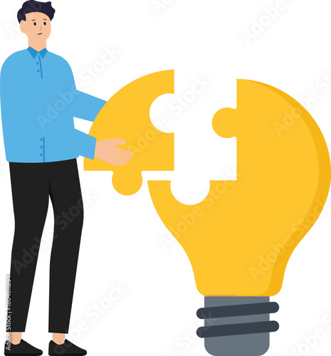Businessman working creative thinking for business marketing ideas. teamwork in business and solving Business solutions. Brainstorming and looking for new solutions concept
