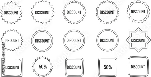 Discount Banners Set Eye-Catching Designs for Promotions