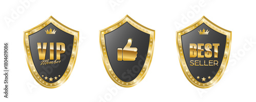 Set of Icons VIP BEST
