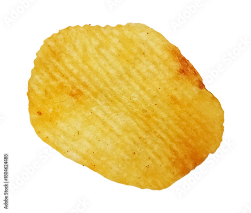 Single ridged potato chip