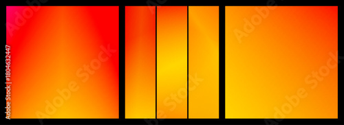 Abstract warm orange, red, and yellow-red gradients, smoothly creating a uniform background. A modern wallpaper design for attractive website headers and footers.