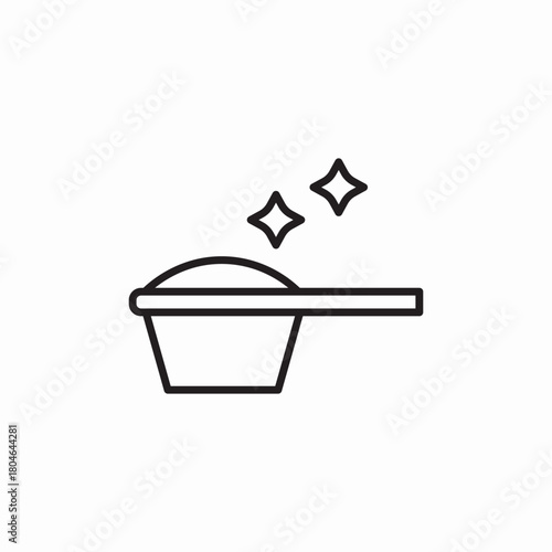 detergent scoop icon sign vector